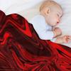Scary Red Swirl Throw Blanket Vintage Bed Fashionable Single anime Blankets
