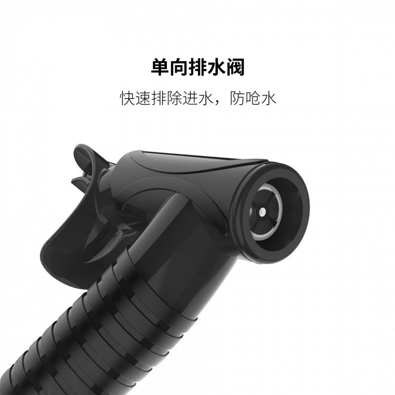 Silicone Foldable Dry Snorkel Snorkeling Compatible With Diving Masks Goggles