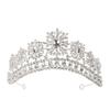 Palace Alloy Rhinestone Glass Snowflake Decoration Suitable for Ladies Wedding Banquet Hair Accessories Crown