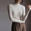 Autumn and Winter Women's Bottoming Shirt Half-high Neck Inner Slim Knit Sweater Long-sleeved Top Blouse