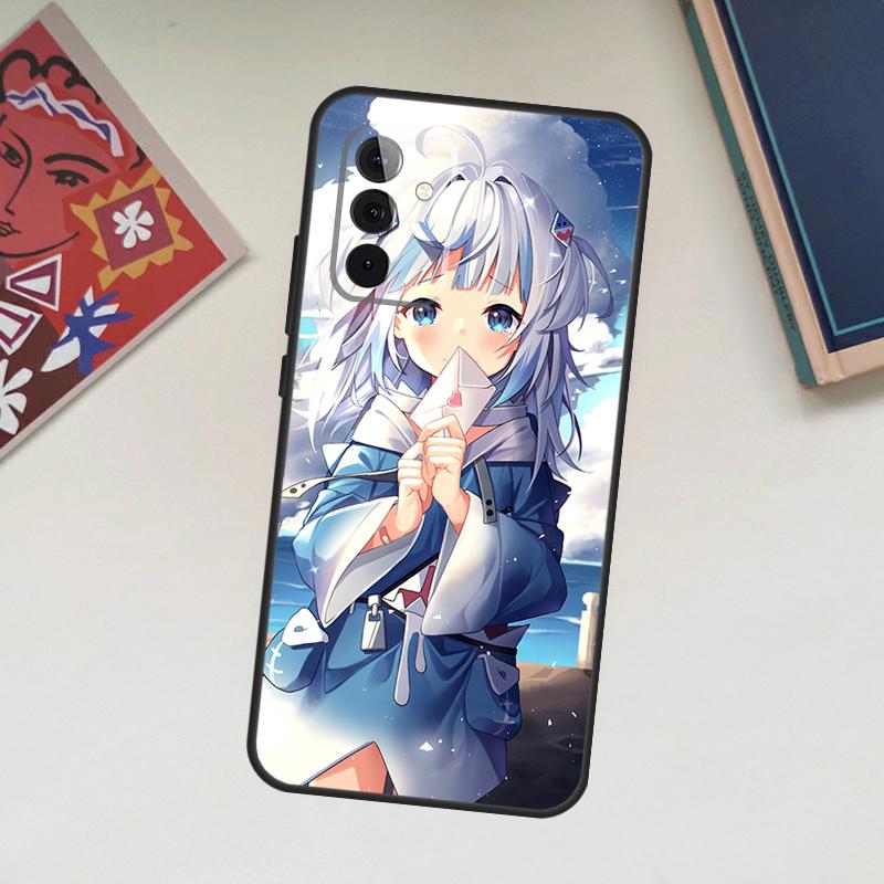 Anime Hololive Gawr Gura Case For Samsung Galaxy A56 A36 A16 A06 A54 A34 A14 A13 A53 A12 A22 A32 A52 A35 A17 A15 A55