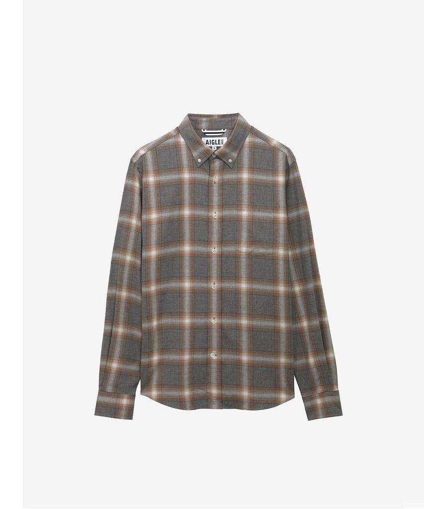Aigle Men'S Flannel Check Shirt Aiw23Mshi004Heach