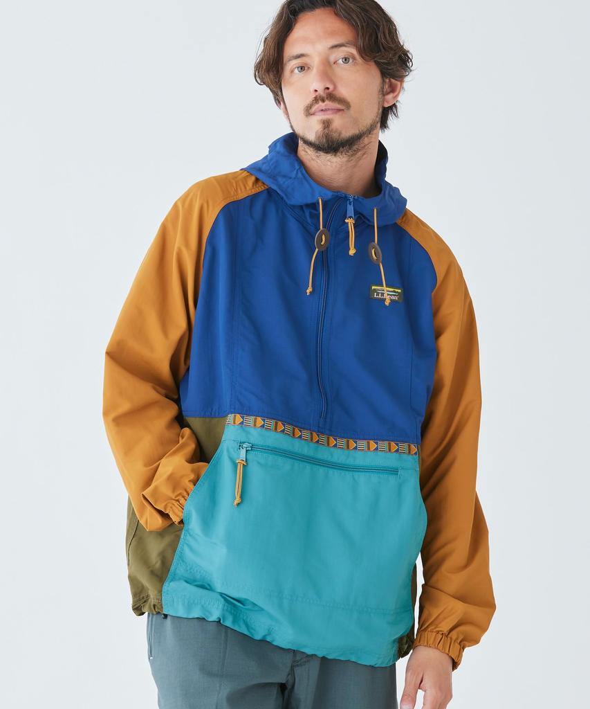 LL Bean Mountain Classic Япония Разноцветный 0TVB733008 Мужской анорак, Разноцветный, Посадка, XL, Ель/Тосканский оливковый,