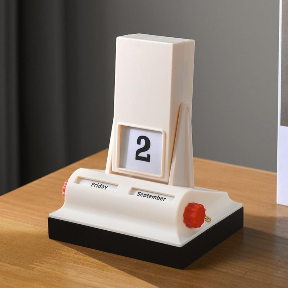 Ретро Вращающийся Календарь Свет Роскошный Вечный Календарь Креативный Настольный Календарь Отель