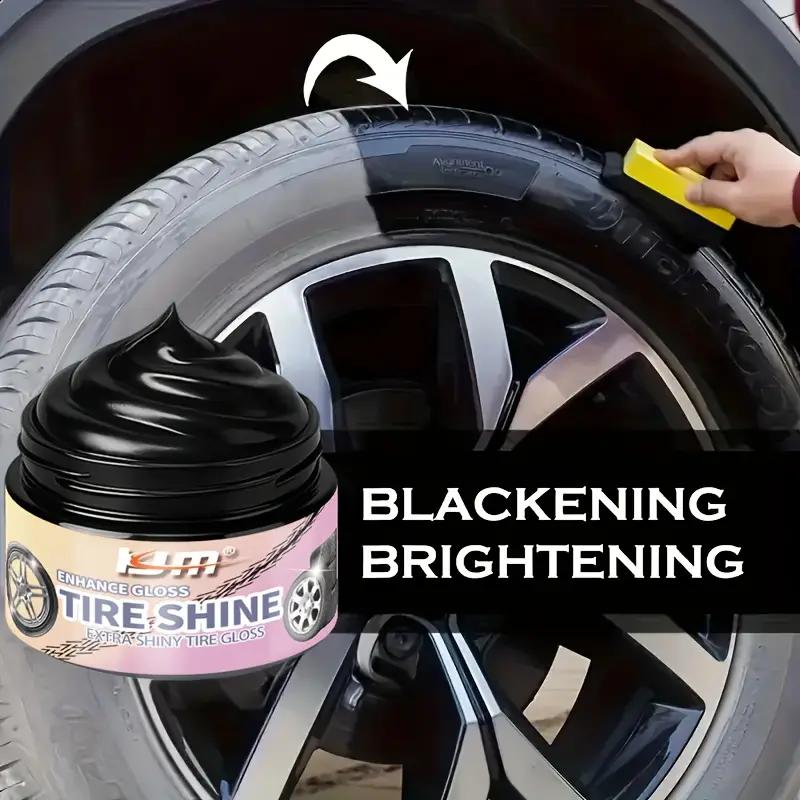 Plastic and tire shine wax-Restores faded bumpers,mirrors,tires|easy-to-apply formula that revitalizes vinyl,rubber,and plastic|