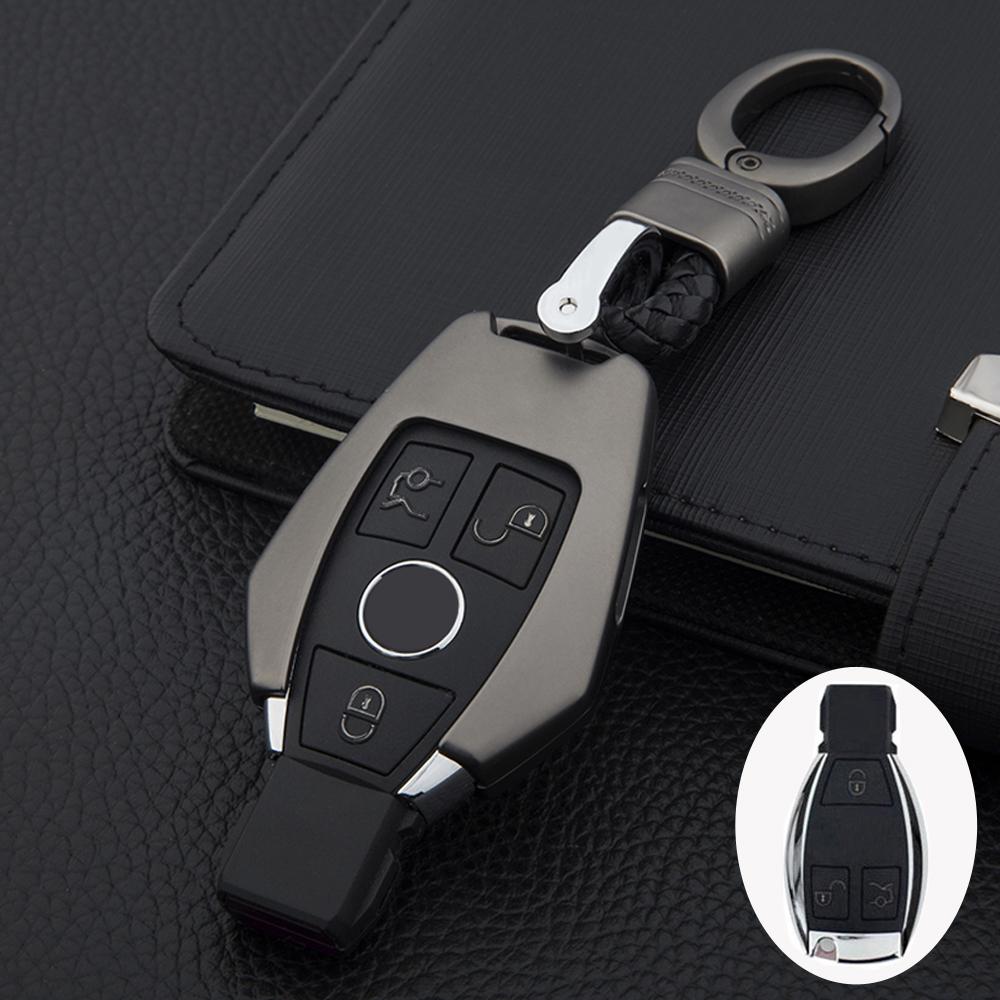 Для Mercedes Benz W204 W212 C180 GLK300 CLS CLK CLA SLK CSE Class Remote Smart Car Key Case Cover Сумка для набора ключей из цинкового сплава