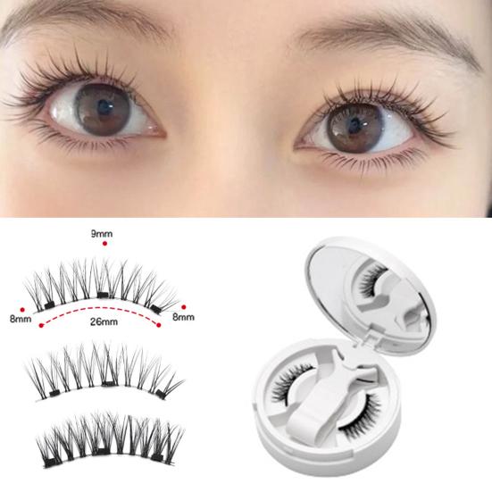 1 набор магнитных ресниц с пинцетом, естественно выглядящие магнитные накладные ресницы с аппликатором, инструменты для макияжа глаз для женщин и девочек