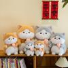 Eating Fish Cartoon Cat Plush Toy Cute Bedtime Companion Girl Kid Gift Holiday