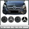 Автомобильная наклейка 2025 Горячая Для Mercedes Benz Хромированная Серебристая и Глянцевая Черная Звезда Передней Решетки Эмблема Подсвечиваемый Логотип Для Mercedes Be