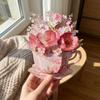 Paper Sculpture Flowers Teacup Greeting Card Surprise Gifts 3D Pop Up Bouquet Card  Mother's Day