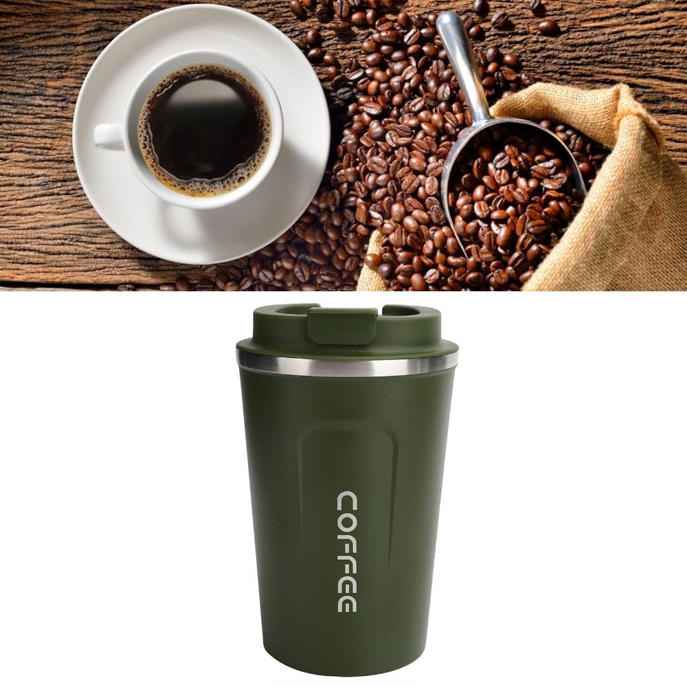Leakproof Lid Vacuum Mug Vacuum Insulated Travel Mug Portable Coffee Cup  Hot Drinks