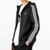Adidas Ветровка с 3 полосками, мужская куртка с капюшоном, черная HE4322