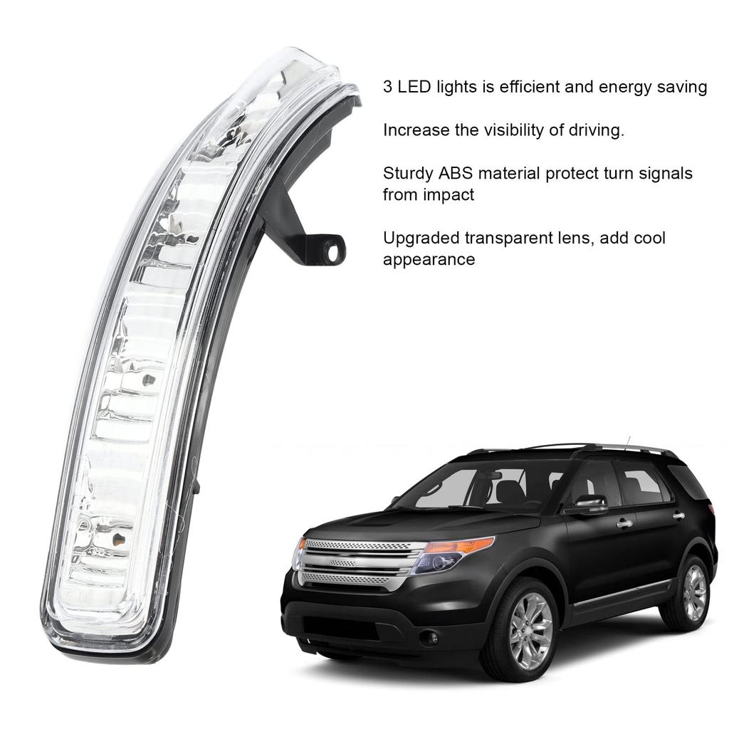 12В Светодиодный указатель поворота в зеркале заднего вида Replacement для Ford Explorer 2011-2019 (Левый 6007705 00 D)
