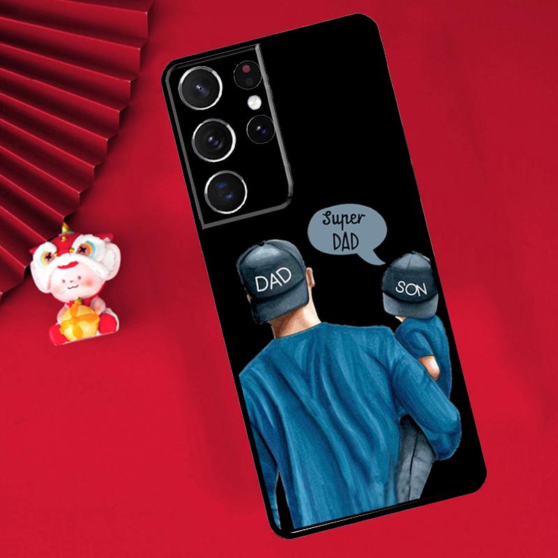 Чехол 'Супер Папа Мама Малышка Двойняшки' для Samsung Galaxy S26 S25 S24 Ultra S21 S20 S22 S23 Ultra S10 Plus S25 FE Чехол Funda