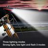 Portable Solar LED Lights with Horn For Bicycle Motorcycle Handbar Light High Bright Night Light Bike Spotlights Loudspeaker Set