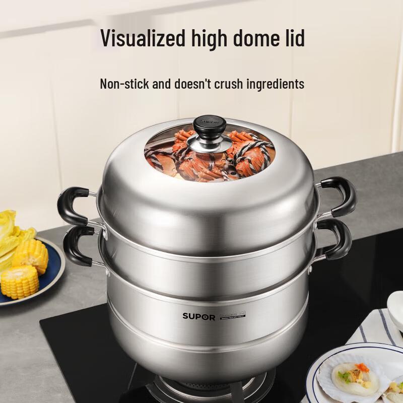 SUPOR 304 Stainless Steel Multi-Purpose Steamer Pot