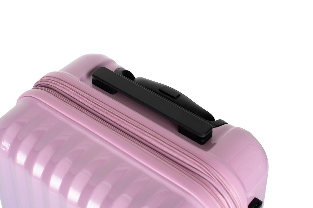 Carry Case Suitcase Zipper Expandable Pastel Gradient Cute Stylish 36 when L 3kg Beige Pink [Actus] Carry-On (41 expanded) 74-20573