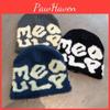Urban Style Lettered Wool Beanie With Thermal Insulation For Men And Women Cold Weather Gear