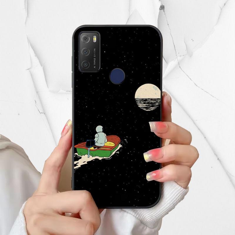 For Alcatel 1S 2021 Case 6025H 6025D Fashion Silicone Soft TPU Phone Cover For Alcatel 1 S 2021 1S(2021) Case Funda Coque Bumper