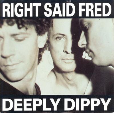 7-дюймовая пластинка RIGHT SAID FRED - Deeply Dippy SNOG3 TUG Records 1992 UK Поп Б/у