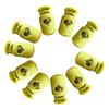 12 Pieces Plastic Toggle Barrel Cord Lock Stopper Spring End Stop