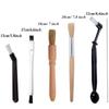 Nylon Coffee Brushes Wooden Handle Coffee Machine Cleaning Brush Coffee Brush Set  Cleaning Tools