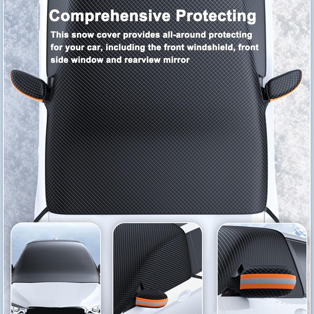 Чехол на лобовое стекло автомобиля для снега и льда Магнитный чехол для защиты от мороза и замерзания переднего стекла с боковым окном и