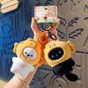 Bream Yaki Bream Yaki Cat Plush Pendant Baking Style Cat Headpiece Plush Keychain  Car Key Pendant