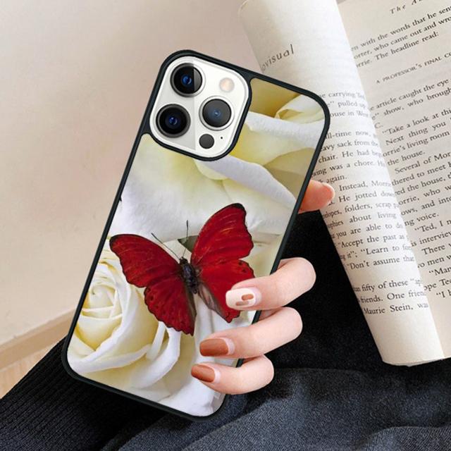 Beautiful Butterfly Nature Wildlife Soft Phone Case Cover for iPhone 17 Air 16 15 14 13 11 12 Pro Max Plus