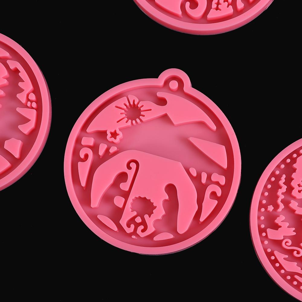 Candy Chocolate Cake Tools Silicone Moulds Keychain Molds Jewelry Making Tool Christmas Ball Mold