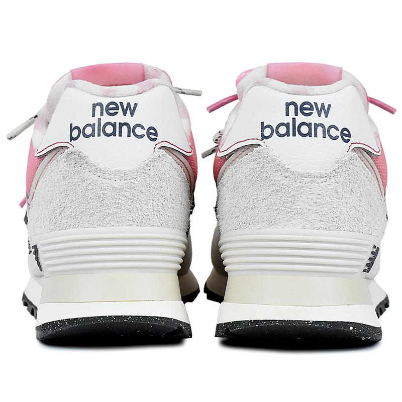 New Balance NB 574 Abrasion Resistant Low top Running Shoes Unisex Pink White U574LS2(Team679-)