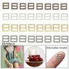 4 Colors Mini Ultra-small Belt Buttons Tri-glide Buckle Diy Dolls Buckles Doll Bags Accessories