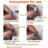 Nail Art Magnet Set 3 in 1 Cat Eye+ 1Pcs Strong Cylinder + 5Pcs DIY Iron Wire Cat's Paw Cat Eye Effect Home Nail Art Tools