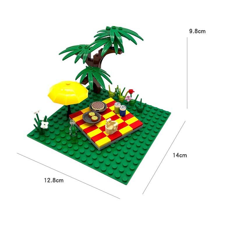 Camping Picnic Tent Outdoor Small Particle Building Blocks For Diy Assembly Creative Plastic Toys