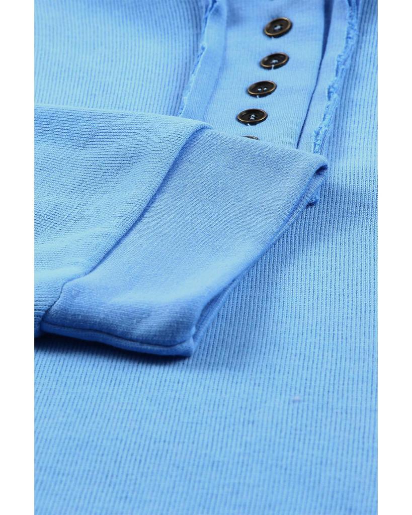 Azura Exchange Толстовка с капюшоном и пуговицами