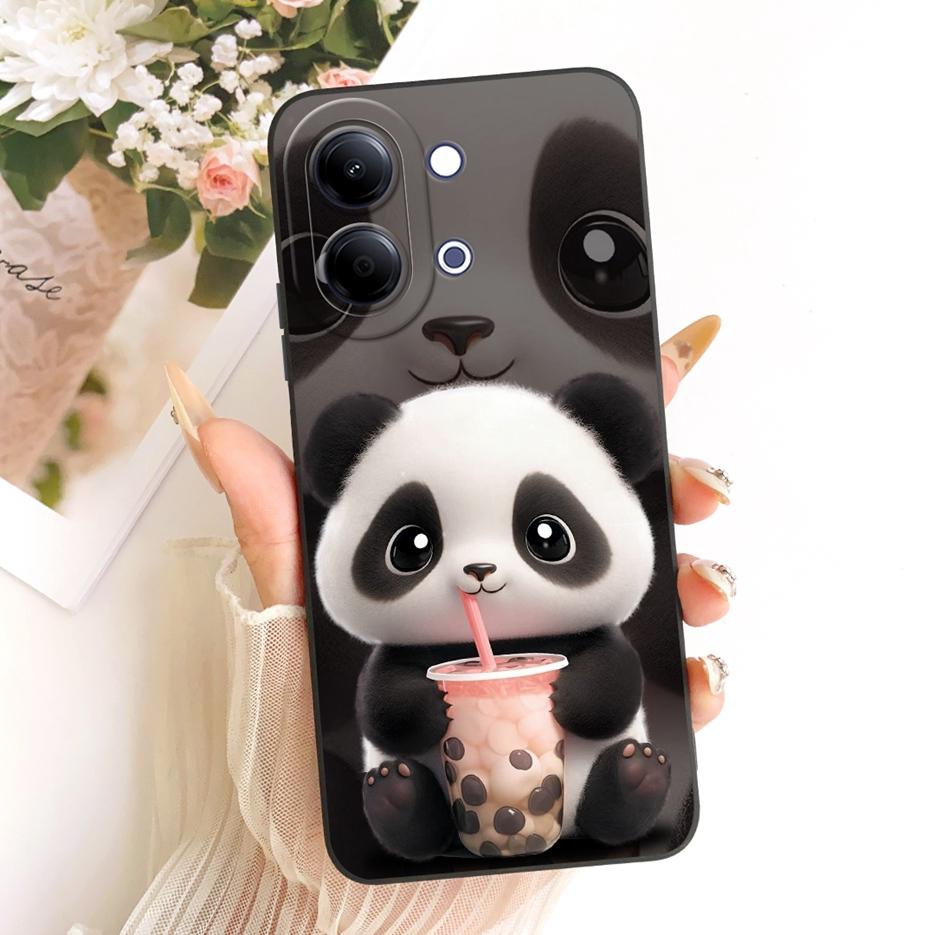 Для Vivo Y05 4G Чехол Милый Собака Панда Мультяшный Чехол Ударопрочный Мягкий ТПУ Чехол для Телефона Для Vivo Y11d Y 05 VivoY05 VivoY11d Fundas Сумки