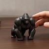 3D-печатная скульптура гориллы, орнамент, минималистичная современная арт-фигурка с детализированной текстурой, экологичный декор для гостиной, офисного стола