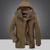 Winter Jacket Men Thicken Hooded Parka Military Jacket Winter Cold Weather Keep Warm Overcoat Men Plus Size Jacket and Coats