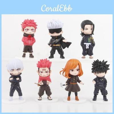 Крутой и стильный набор фигурок Jujutsu Kaisen с Сукуной Итадори и Фусигуро. Коллекционные игрушки