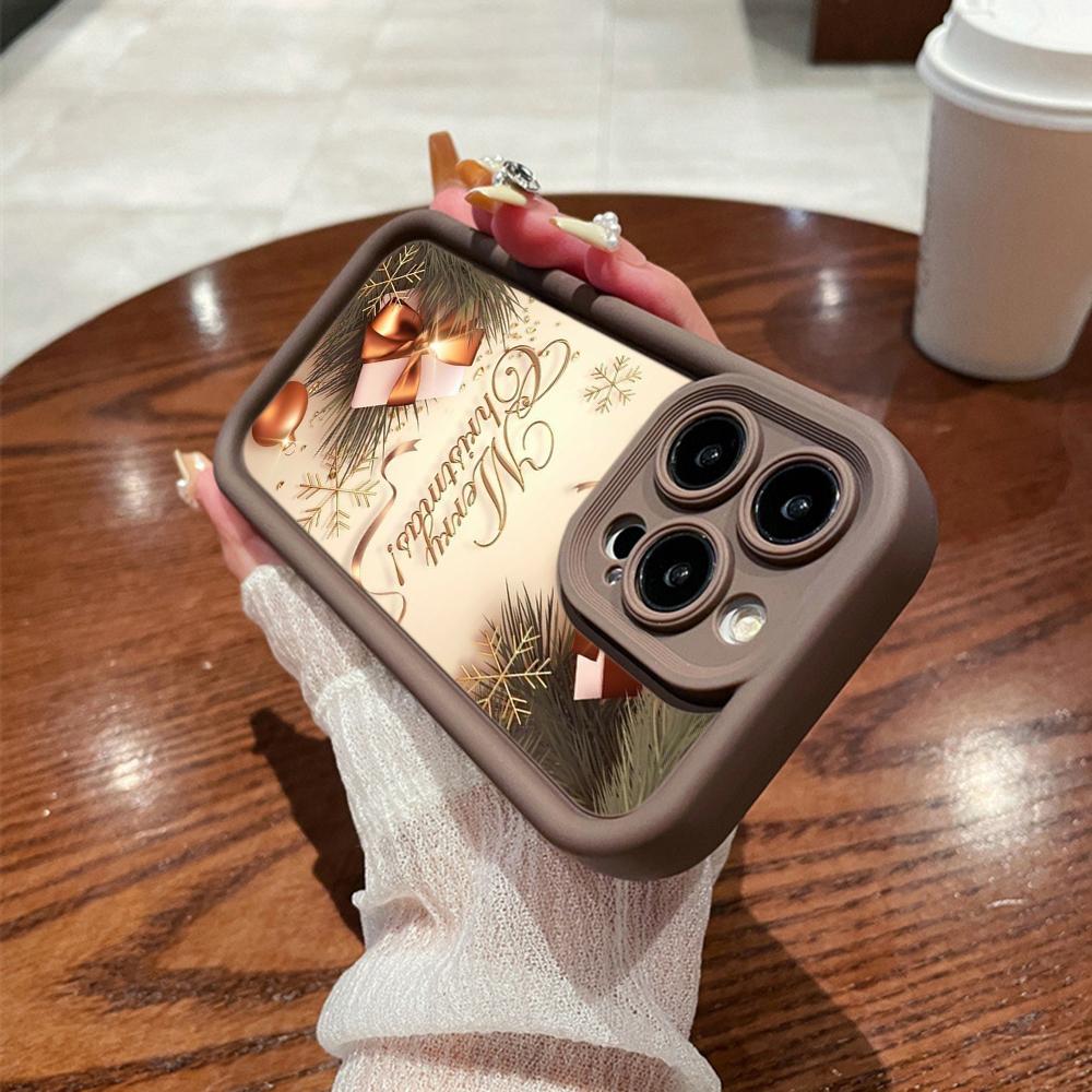 N114 Веселого Рождества desig art С Новым годом Мягкие чехлы для телефонов Angel Eyes для iPhone 16 15 14 13 11 Pro Max 8 7 6s Plus 12 XR XS Max Противоударный чехол