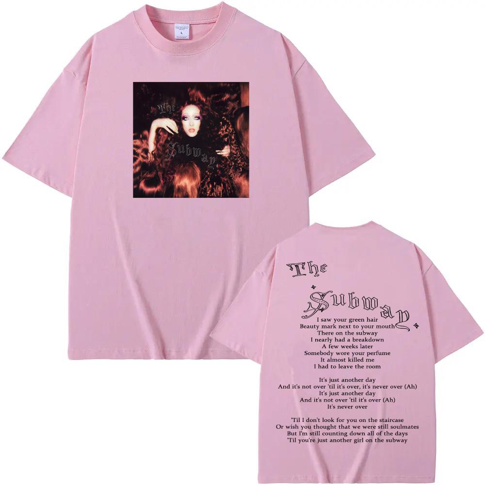 Chappell Roan-The Subway TEE Graphic Printing Hip Hop Vintage Tee-shirt Summer Short Sleeve Harajuku Tshirt 100%Cotton Tees