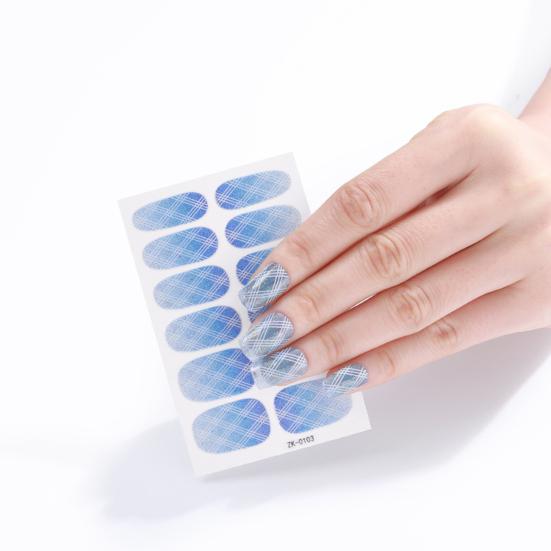 1 Set Nail Sticker Ultra-Thin Self Adhesive Waterproof Strong Stickiness Decorative