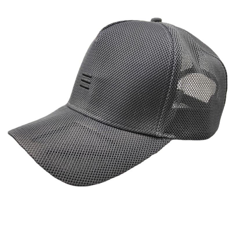 Summer net hat big head circumference baseball cap high top hollow breathable cap men's hat couple hat big brim versatile