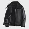 2024 Men's Lambskin Fur Coat: Autumn/Winter Velvet-Thickened Leather Jacket