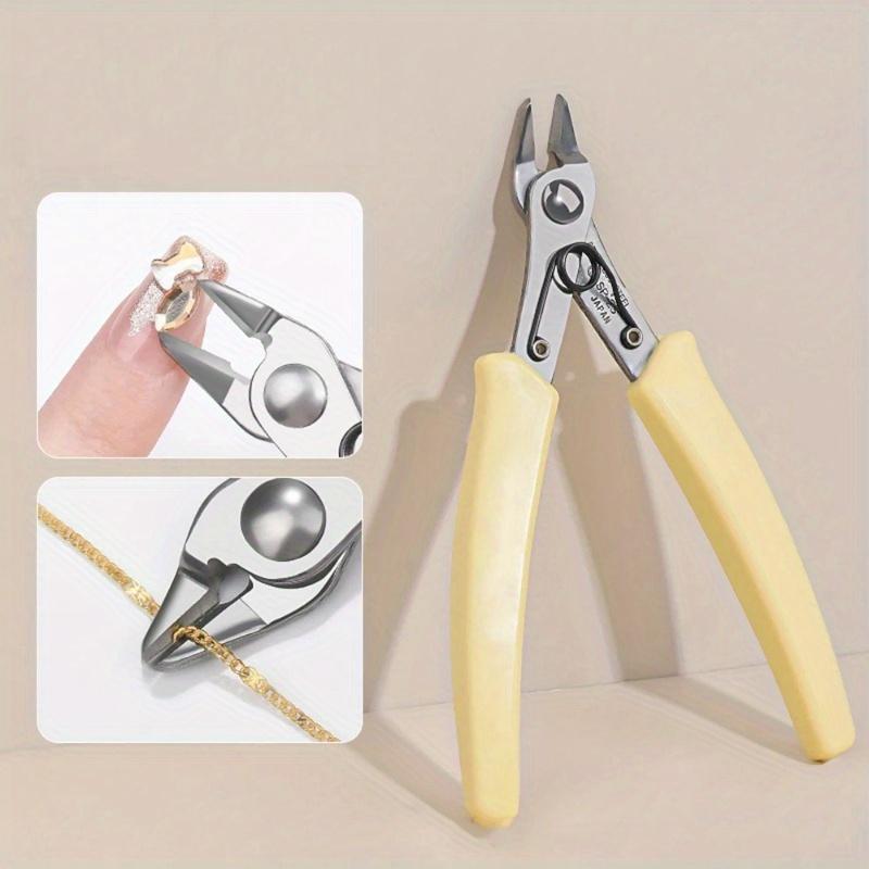 1Pc 25° Precision Wire Cutter, Multipurpose Side Snips, Suitable for Crafts, Jewelry Making, Floral Wires, etc. - Durable Handheld Wire Cutting Tool