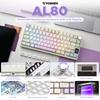 YUNZII AL80 Mechanical Wireless Gaming Three Full Aluminum CNC LCD Hot Gasket with Technical Standards Approved Zero Linear Keyboard, Keyboard, 75%