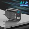 65 Вт GaN Универсальное Быстрое Зарядное Устройство для Ноутбуков QC3.0