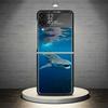 Чехол для телефона Океанская китовая акула для Samsung Galaxy Z Flip 7 6 5 4 3 5G Ударопрочный чехол Z Flip7 Flip6 ZFlip5 Flip3 Flip4 Роскошный She