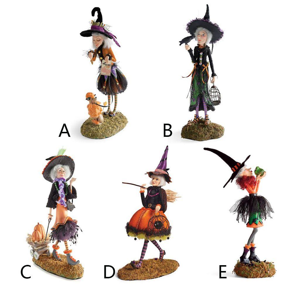 Подарок Декор для дома Завораживающая фигурка Декорация на Хэллоуин Настольный декор Статуэтка куклы-ведьмы