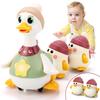 REMOKING Baby Toy Set of 3 Ducks (Mother and Ducklings) for 0 Years Old, with Music and Lights, Moving Toy, Baby Shower Gift, Birthday Gift,